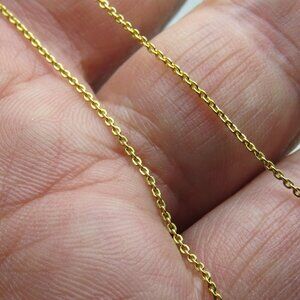 18k *925 Sterling Silver Link Necklace